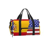 JZQZH Sac à bandoulière de grande capacité avec drapeau américain de l'Espagne - Léger et robuste - Imperméable - Pour les voyages en plein air