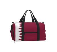 JZQZH Sac à bandoulière de grande capacité avec drapeau du Qatar, léger, robuste, hydrofuge pour les voyages en plein air