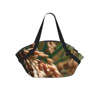 JZQZH Sac de camping pliable pour l'extérieur, pique-nique, plage, utilisation confortable avec imprimé unique exquis champ de blé