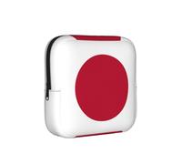 JZQZH Sac de rangement compact pour serviettes hygiéniques avec fermeture éclair Motif drapeau japonais