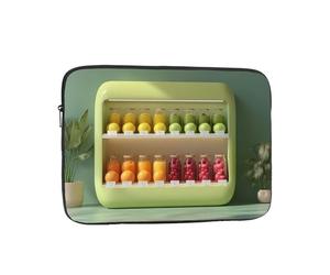 JZQZH Sac pour ordinateur portable 15" résistant aux chocs portable avec présentoir à jus tendance, sac à main pour voyage d'affaires, travail, université