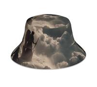 JZQZH Staring Into The Abyss Chapeau cloche réfléchissant - tendance, polyvalent, confortable, respirant, pour les activités de plein air, noir
