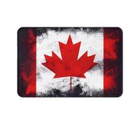 JZQZH Tapis de sol antidérapant pour intérieur et extérieur, doux et confortable avec imprimé drapeau canadien unique, 40,6 x 61 cm