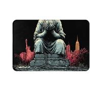 JZQZH Tapis de sol antidérapant pour intérieur et extérieur, doux et confortable avec imprimé unique de soupir silencieux, 40,6 x 61 cm