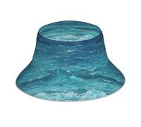 JZQZH The Deep Blue Sea Chapeau cloche réfléchissant - Tendance, polyvalent, confortable, respirant pour les activités de plein air