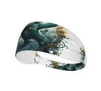 JZQZH The Green Flying Fish Bandeau de sport hautement élastique respirant léger et durable pour course à pied, fitness, yoga, cyclisme
