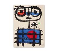 JZSDGB Joan Miro Tableaux sur toile Célèbres Reproductions-Impression sur toile Joan Miro -Tableau Abstrait Joan Miro Poster-Tableau d'art mural en toile Mangeur de soleil 40x55cm(16x22in) Sans cadre