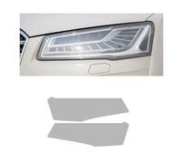 JZsmsai Film Protection Phare pour Audi A8/S8 2014-2021, 1 Paire de Films de Protection teintés pour phares de Voiture Autocollants Transparents en TPU Noir fumé