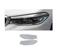 JZsmsai Film Protection Phare pour BMW Série 5 F10 F11 2014-2017 G30/G31 2018-2020, Film Protecteur Noir pour phares Autocollant Transparent en TPU