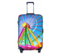 JZSTY Corlorful Park Valise Housse de protection durable et élégante pour voyage et affaires Résistant aux rayures et à la poussière, blanc, L