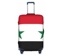 JZSTY Durable et élégant Drapeau de la République arabe syrienne Valise Housse pour Voyage et Affaires Résistant aux rayures et à la poussière, blanc, M