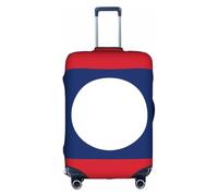 JZSTY Durable et élégant drapeau du Laos Valise Housse pour Voyage et Affaires Résistant aux rayures et à la poussière, blanc, très grand