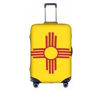 JZSTY Durable et élégant drapeau du Nouveau-Mexique Valise Housse pour Voyage et Affaires Résistant aux rayures et à la poussière, blanc, L