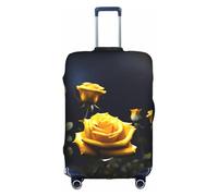 JZSTY Housse de Valise Belle Rose Jaune Durable et Élégant pour Voyage et Affaires Résistant aux Rayures et à la Poussière, blanc, très grand