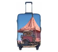 JZSTY Housse de Valise Camping Van Rose Durable et Élégant pour Voyage et Affaires Résistant aux Rayures et à la Poussière, blanc, M