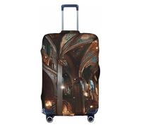 JZSTY Housse de Valise Chapelle Cristal Durable et Élégant pour Voyage et Affaires Résistant aux Rayures et à la Poussière, blanc, M