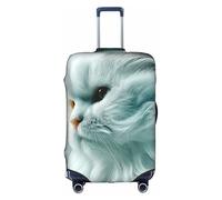 JZSTY Housse de Valise Chaton Mystique Durable et Élégant pour Voyage et Affaires Résistant aux Rayures et à la Poussière, blanc, S