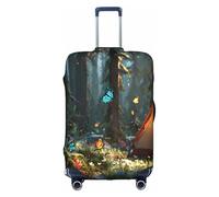 JZSTY Housse de Valise de Camping Forêt Durable et Élégant pour Voyage et Affaires Résistant aux Rayures et à la Poussière, blanc, très grand