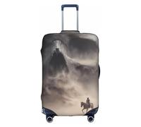 JZSTY Housse de Valise de Faucheuse du Désert Durable et Élégant pour Voyage et Affaires Résistant aux Rayures et à la Poussière, blanc, S