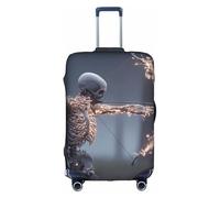 JZSTY Housse de valise de tir à l'arc squelette durable et élégante pour voyage et affaires, résistante aux rayures et à la poussière, blanc, L