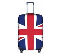 JZSTY Housse de Valise Drapeau Anglais Durable et Élégant pour Voyage et Affaires Résistant aux Rayures et à la Poussière, blanc, L