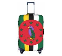 JZSTY Housse de Valise Drapeau du Commonwealth de Dominique Durable et Élégant pour Voyage et Affaires Résistant aux Rayures et à la Poussière, blanc, M