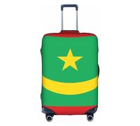 JZSTY Housse de Valise Drapeau Mauritanie Durable et Élégant pour Voyage et Affaires Résistant aux Rayures et à la Poussière, blanc, S