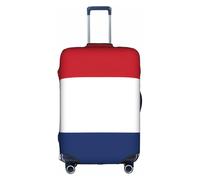 JZSTY Housse de Valise Drapeau Néerlandais Durable et Élégant pour Voyage et Affaires Résistant aux Rayures et à la Poussière, blanc, très grand