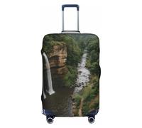 JZSTY Housse de Valise Durable et Élégante en forme de pic émeraude pour voyage et affaires, résistante aux rayures et à la poussière, blanc, M