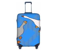 JZSTY Housse de valise durable et élégante en forme d'oie grise pour voyage et affaires, résistante aux rayures et à la poussière, blanc, très grand
