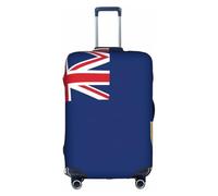 JZSTY Housse de valise résistante et élégante avec drapeau des îles Turques et Caïques - Pour voyage et affaires - Résistante aux rayures et à la poussière, blanc, M