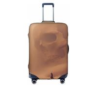 JZSTY Housse de valise résistante et élégante avec motif tête de mort et tempête pour voyage et affaires, résistante aux rayures et à la poussière, blanc, S