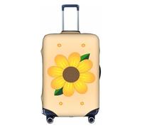 JZSTY Housse de Valise Tournesol Doré Durable et Élégant pour Voyage et Affaires Résistant aux Rayures et à la Poussière, blanc, très grand