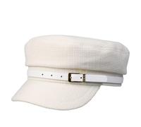 JZTDYPP Beret Femme Chapeau d'hiver pour Femme À Visière Courte, Bandeau en Cuir, Béret, Casquette Militaire Décontractée, Style Gavroche