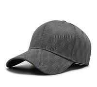 JZTDYPP Casquette Homme Casquette De Baseball Extensible pour Homme Et Femme, Ajustée, Fermée, Élastique, Flexible, Style Hip-Hop, Visière Ajustée, Snapback, À Carreaux, Style Camionneur, Gris