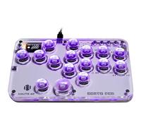 JZW-Shop Arcade Stick, contrôleur d'arcade à tous les boutons avec Turbo et RVB personnalisé, clavier de jeu Arcade Fight Stick pour Switch/PC/PS4/PS3, Support Hot-Swap & SOCD (G16-EU)