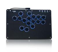 JZW-Shop Haute42 Arcade Stick T16-texture, contrôleur d'arcade à tous les boutons pour Switch/PC/PS4/PS3/Steam Deck, clavier de jeu d'arcade mince avec Turbo et RVB personnalisé, prend en charge le