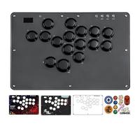 JZW-Shop Haute42 U16 Arcade Stick U16, contrôleur d'arcade à tous les boutons pour Switch, PC, PS4, PS3, Steam Deck, bâton de combat d'arcade avec Turbo et RVB personnalisé, prend en charge Hot-Swap