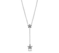 JZWCHQ 100% 925 Collier de pendentifs à charme Sterling Silver 1: 1 verrouiller votre collier de promesse je t'aime éblouissant Daisies