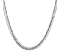 JZWCHQ 16/06/18/20/22/24 pouces 6 mm Collier de chaîne de serpent plat et plat pour femme
