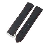 JZWCHQ 18 mm 19 mm 20 mm 21 mm 22 mm Bands de montre en silicone en caoutchouc pour Omega 300 Speedmaster Brand Watchband Blue Black Orange