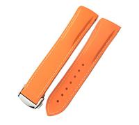 JZWCHQ 18 mm 19 mm 20 mm 21 mm 22 mm Bands de montre en silicone en caoutchouc pour Omega 300 Speedmaster Brand Watchband Blue Black Orange