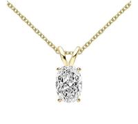 JZWCHQ 1CT Collier d'été réel Moisanite Collier d'été pour femmes 925 Bijoux en diamant en argent sterling
