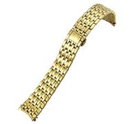 JZWCHQ 20 mm 16 mm 19 mm en acier inoxydable Remplacement de bande de montre pour Omega de Ville Prestige Orbis Edition Watch Strap Metal Bracelet brillant