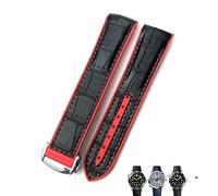 JZWCHQ 21 mm 22 mm en cuir en caoutchouc de montre 19 mm 20 mm pour Omega Seamaster 300 Speedmaster AT150 Hydroconquest Sports Sobre