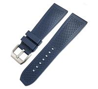JZWCHQ 22 mm 24 mm Rubber Watch Band 23 mm For Calibre de Tank Solo Santos De étanche Silicone Watch Strap Butterfly