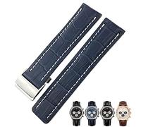JZWCHQ 22 mm 24 mm Top Italien Cowe Vow Real Real Leather Watch Band For pour Breitling Strap Accessoires