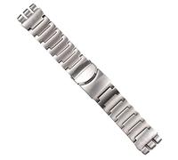 JZWCHQ 24 * * 26 mm Band de montre en acier inoxydable massif pour le bracelet de montre à échantillon Silver Men Bracelet Bracelet pliant