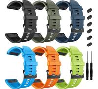 JZWCHQ 26 mm pour Fenix 7X Pro Band Epix Pro 51mm Fenix 6X Watch Strap Fenix 5X Plus Silicone Wristban Fenix 6X Pro Descente MK2I MK3I 51mm SmartWatch Wristband , Bleu