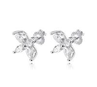 JZWCHQ 3 * 6 mm 1,2 Carat Couper un collier Moisanite complet pour les femmes S925 Bijoux en argent sterling